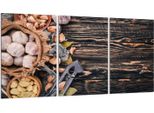 Piastre Copri Fornelli 3 Pezzi 30X52 Copri Piano Cottura In Ceramica Vetro, Legno Verdure