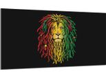 Piastra Di Copertura Del Piano Cottura 90X52 Piastra Di Copertura Del Piano Cottura In Ceramica, Tagliere Decorativo, Lion Rasta