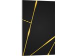 Piastra Di Copertura Del Piano Cottura 30X52 Coperchio Del Piano Cottura In Ceramica Paraspruzzi Piatto In Vetro Tagliere Decorativo, Pezzo Nero