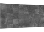 Piastra Di Copertura Del Piano Cottura 90X52 Coperchio Del Piano Cottura In Ceramica Paraspruzzi Piatto In Vetro Tagliere Decorativo, Motivo Grigio