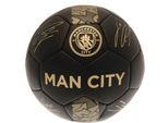 Manchester City Fc - Pallone Da Calcio "Phantom"" Con Firme TA8812 (5) (Nero/Oro)"