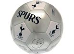 Tottenham Hotspur Fc - Pallone Da Calcio Metallizzato "Spurs"" Con Firme TA8581 (5) (Argento/Bianco/Blu Navy)"