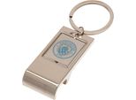 Manchester City Fc - Portachiavi "Executive"" Con Apribottiglie TA7440 (Taglia Unica) (Argento/Blu)"