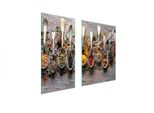 Piastre Coprifornelli 2 Pezzi 75X52 Ceramica Coprifornelli Vetro Tagliere Ardesia Cucina