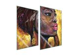 Piastre Coprifornelli 2 Pezzi 35X52 Coprifornelli In Ceramica Tagliere In Vetro Donna Art.