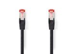 Cavo Di Rete CAT6 | RJ45 Maschio | RJ45 Maschio | S/Ftp | 0,50 M | Rotondo | Lszh | Nero | Etichetta