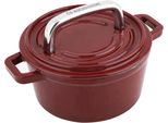 Fleischtopf Carl Schmidt Sohn "Alpen", Rot (Dunkelrot), H:7Cm Ø:14Cm, TöPfe, Fleischtopf, Induktion