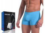 Sesto Senso Boxer Uomo Solar Intimo Senza Cuciture Flessibile Uomo Elasticizzato - Turchese - L/Xl
