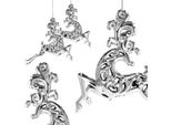 Springos Ornamenti Per Albero Di Natale Renna Decorativa 2 Pezzi Decorazioni Albero Mini Cervo Decorazione Per Albero Di Natale