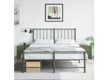 Maison Exclusive - Comodini 2 Pz. Verde Oliva 34,5X39X44 Cm Acciaio