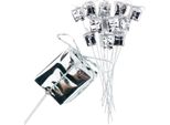 Regali Su Filo Di Piume 12Pcs Argento Decorazione Di Natale