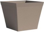 Vaso Per Piante Garden Id Taupe Squared 29 X 26 Cm