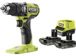 Trapano Avvitatore A Percussione A Batteria Ryobi RPD18BL1-2C20S 18 V Brushless 2 X 2 Ah