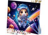 Pittura Con Numeri 40X50 Cm Massido Astronauta