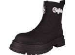 Buffalo Donna Stivaletto Elegante Lennox Rain Zip 1270139 Nero