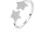 Anello Aperto In Argento Con Stelle E Zirconi AGT-R11W - Circonferenza: 57 Mm.