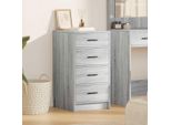 Maison Exclusive - Credenza Grigio Sonoma 40 X 41 X 75 Cm Materiale Ligneo