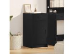 Maison Exclusive - Credenza Effetto Rovere Nero 40 X 40,5 X 75 Cm Materiale Ligneo