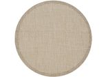 Teppich Da Esterno Giza Beige 160 X 160 Cm Rund