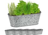 Set Di 6 Vaschette Ovali In Zinco