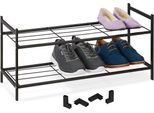 Scaffale Per Scarpe Impilabile Con 2 Ripiani