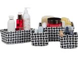 Set Di 4 Cestini Portaoggetti Intrecciati