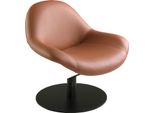 Poltrona Girevole Angel Cerdá In Ecopelle Marrone 5116