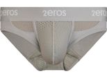 2EROS - Intimo Da Uomo Slips - Aktiv Nrg Brief Grey - 1X Taglia M