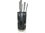 Relaxdays Set Camino 5 Pezzi In Ferro E Acciaio Inox