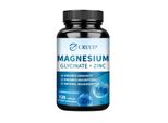 Magnesio Glicinato 500 Mg + Zinco (120 Capsule) Integratore Alimentare, Sonno, Stress, Ossa, Articolazioni, Muscoli, Cervello, Cuore, Sistema Immunitario