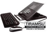 Hamlet XTMS100KM Tiramisù Notebook Stand With Keyboard And Mouse Nero