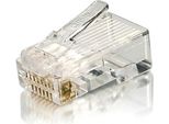 Equip Stecker Cat6 Ungeschirmt RJ45 Premium 100Stk Transp.