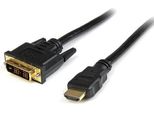 Startech.Com Cavo Da Hdmi A DVI-D Da 50 Cm - Maschio/Maschio - Cavo Adattatore Hdmi/Dvi / Cavo Adattatore - Nero - Cavo Video - DVI-D (M)