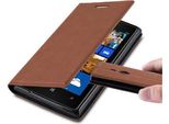 Cadorabo Cover Per Nokia Lumia 925 Cover Protettiva In Marrone Custodia Per Cellulare Cover Chiusura Magnetica