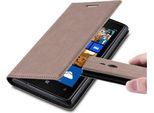 Cadorabo Cover Per Nokia Lumia 925 Cover Protettiva In Marrone Custodia Per Cellulare Cover Chiusura Magnetica