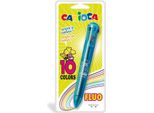 Carioca 10 Colors Multi Penna A Sfera Retrattile A Clip 1 Pz