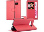 Cadorabo Custodia Per Samsung Galaxy Note 8 Custodia Protettiva In Rosso Custodia Per Cellulare Cover Chiusura Magnetica