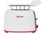 Girmi TP1001 Tostapane 6 2 Fetta/E 750 W Rosso, Bianco