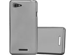 Cadorabo Cover Protettiva Per Sony Xperia E3 In Grigio Custodia Per Telefono Cellulare Custodia In Silicone Tpu Cover Case