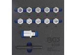 Bgs Inserto Carrello Officina 1/6: Set Di Attrezzi Per Serratura Cerchi Per Mercedes-Benz 12 Pezzi - 9338