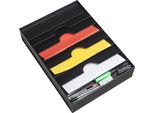 Paperflow 2053.01 Inserto Per Cassetto Paperflow, 6 Scomparti, Nero