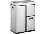 Eko - Cestino Mirage Plus Recycler Sensor 30+15+15 Litri - Acciaio Inox Plastica - Acciaio Inox Opaco