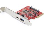 Startech.Com Scheda Pci Express USB-C USB-A A 2 Porte - Adattatore Scheda Controller Host Usb 3.2 Gen 2 Pci Express Tipo C/A 10 Gpbs - Scheda Di Espansione Pcie -Hub Usb Interno - Windows, Macos, Linux