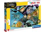 Clementoni National Geographic Kids - Esploratori In Formazione Gioco Di Puzzle 104 Pezzi Educazione