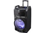 Aiwa KBTUS-700 Carrello Per Karaoke Altoparlante Per Feste Microfoni Led Sistema Audio Bt