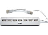 Nilox NXHU7ALU2 Hub Di Interfaccia Usb 2.0 480 Mbit/S Grigio