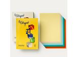 Favini A71X514 Carta Inkjet A4 (210X297 Mm) 500 Fogli Blu, Verde, Arancione, Rosso, Giallo