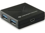 Conceptronic HUBBIES02B Conceptronic Usb-Hub 4-Port 3.0 ->4X3.0 O.Netzteil Sw