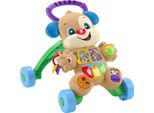 Fisher-Price Cagnolino Primi Passi - Ridi & Impara, Edizione Multilingue, Giocattolo Musicale Per Camminare; Giocattolo Per Neonati E Bambini Da 6+ Mesi