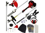 Attrezzo Multifunzione 5 In 1 A Benzina Tagliasiepi Da Giardino 52Cc 1,6KW